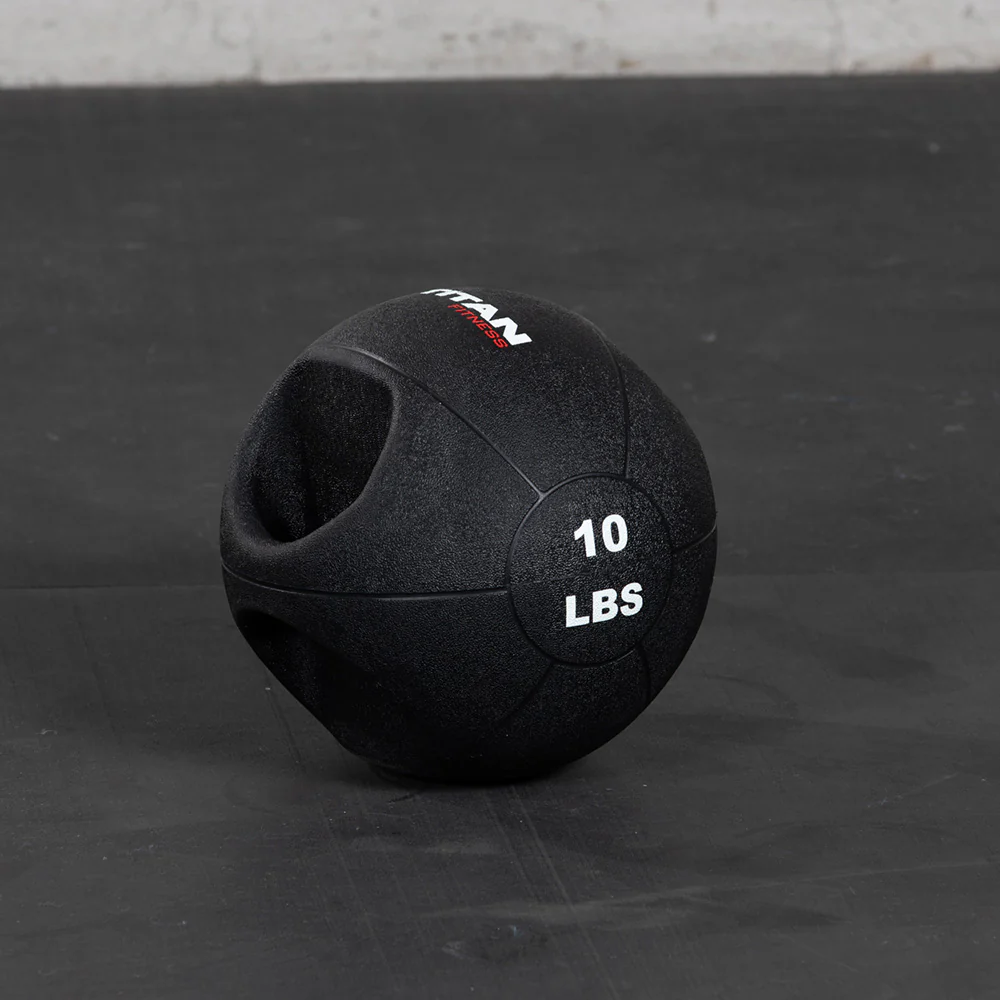 Scratch and Dent, 10 LB Dual Grip Medicine Ball - Image 2
