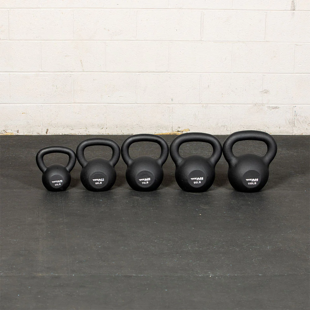 105 LB Set Cast Iron Kettlebells - Image 4