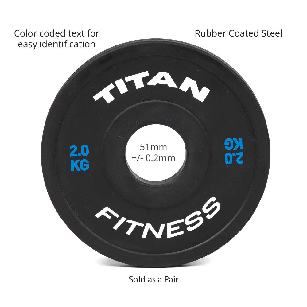 Scratch and Dent, 2 KG Pair Black Change Plates - Image 3