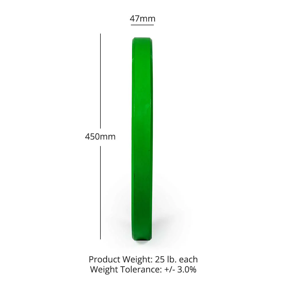 25 LB Pair Economy Color Bumper Plates - Image 8