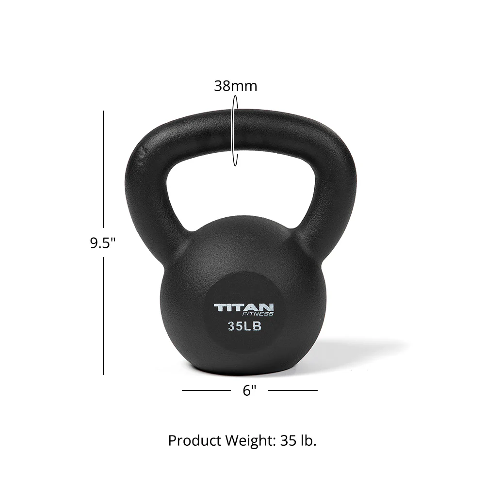 35 LB Cast Iron Kettlebell - Image 6