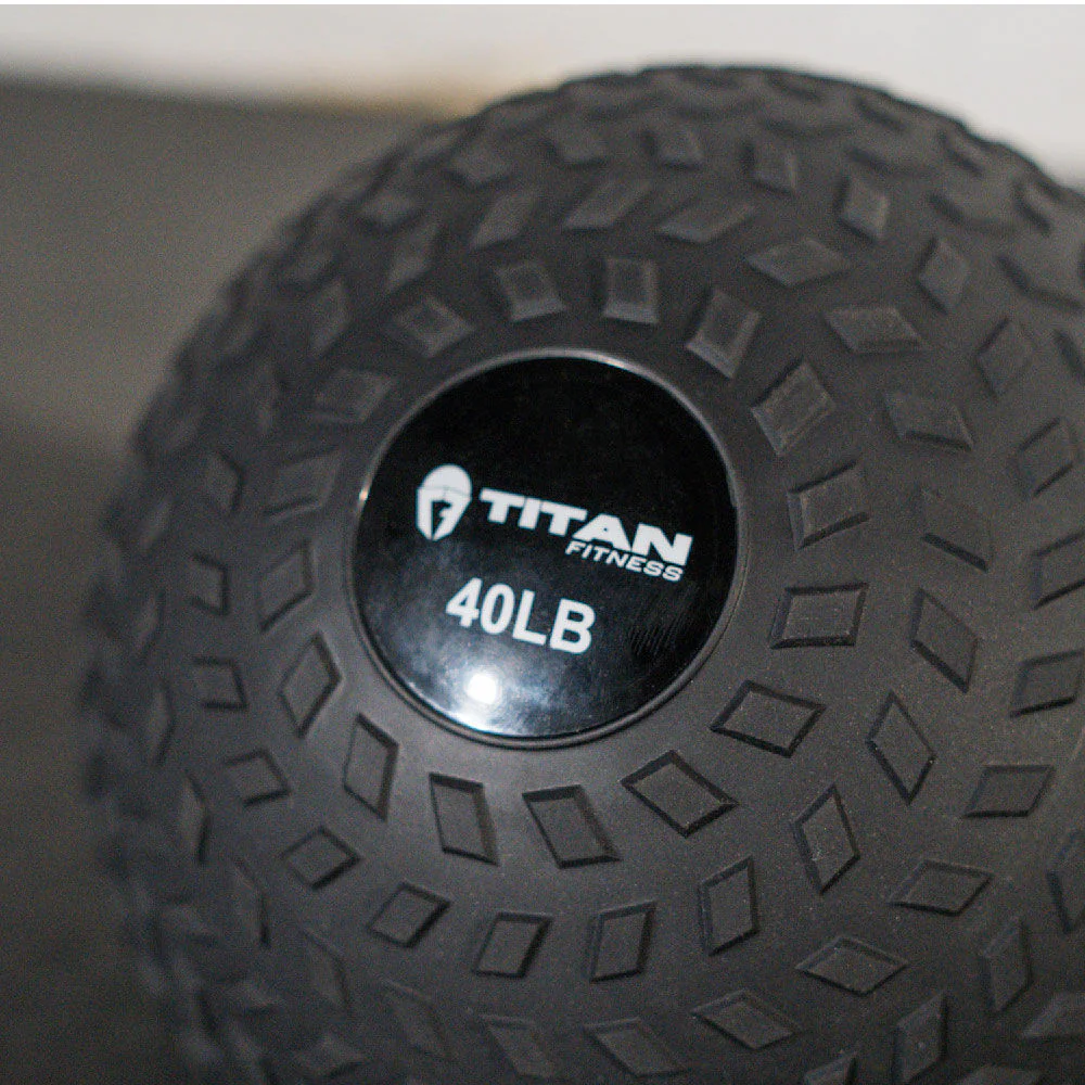 Scratch and Dent, 40 LB Rubber Tread Slam Ball - Image 2