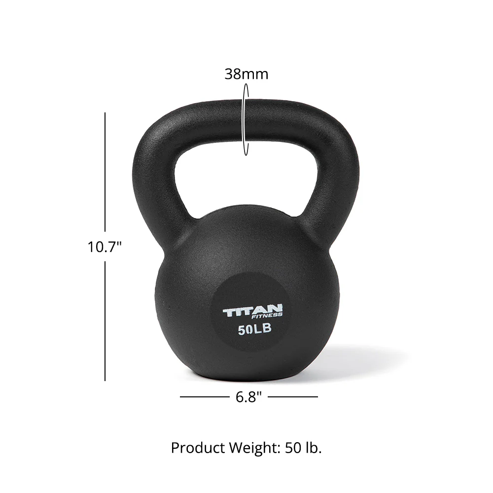 Scratch and Dent, 50 LB Cast Iron Kettlebell - Image 6