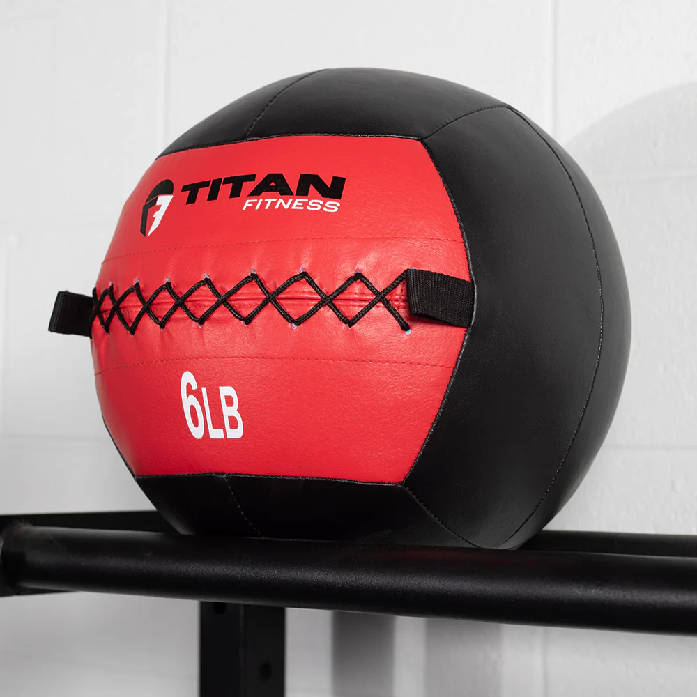 6 LB Soft Leather Medicine Wall Ball - Image 2