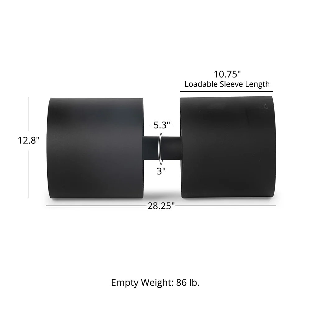 Scratch and Dent, 12" Circus Dumbbell, 3" Handle - Image 10