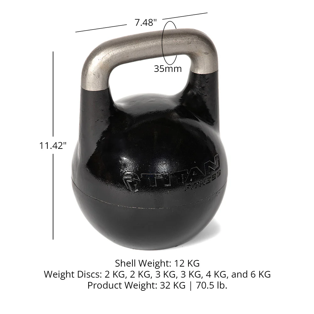 Scratch and Dent, 12 KG - 32 KG Adjustable Competition Kettlebell - Image 10