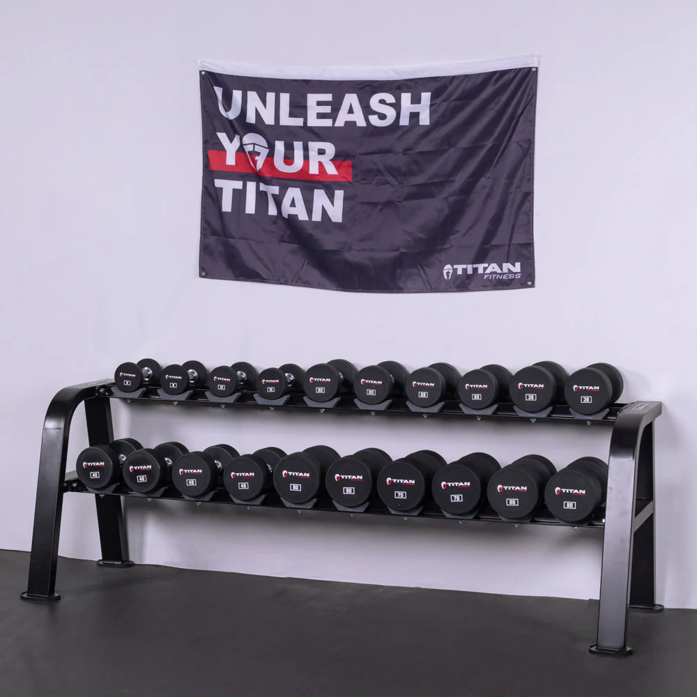 Scratch and Dent, 2 Tier Saddle Dumbbell Rack - Image 2
