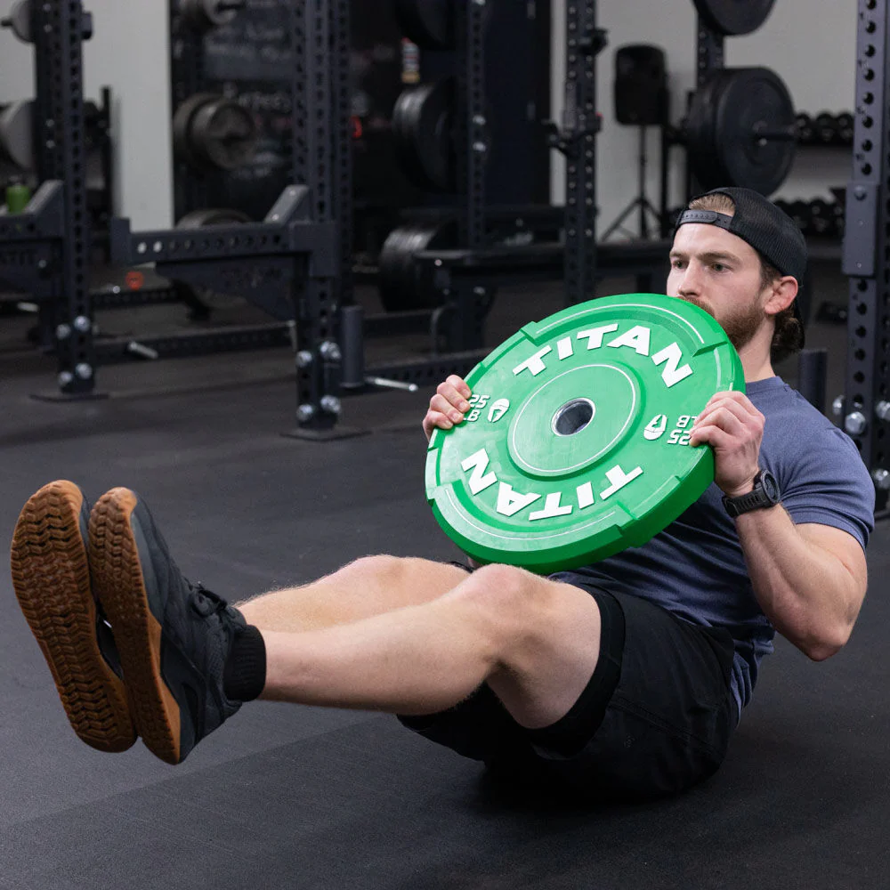 Scratch and Dent, 25 LB Pair EZ-Grip Color Bumper Plates - Image 3