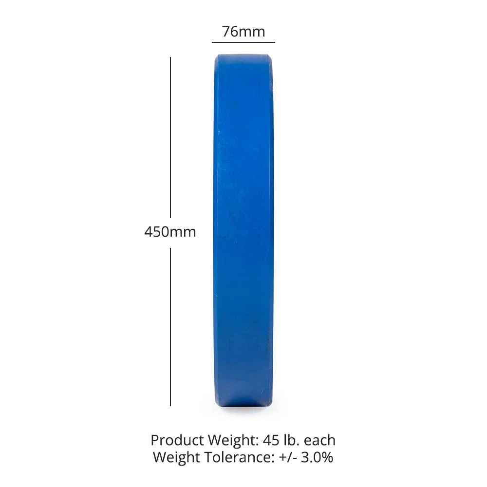 45 LB Single Economy Color Bumper Plate - Image 8
