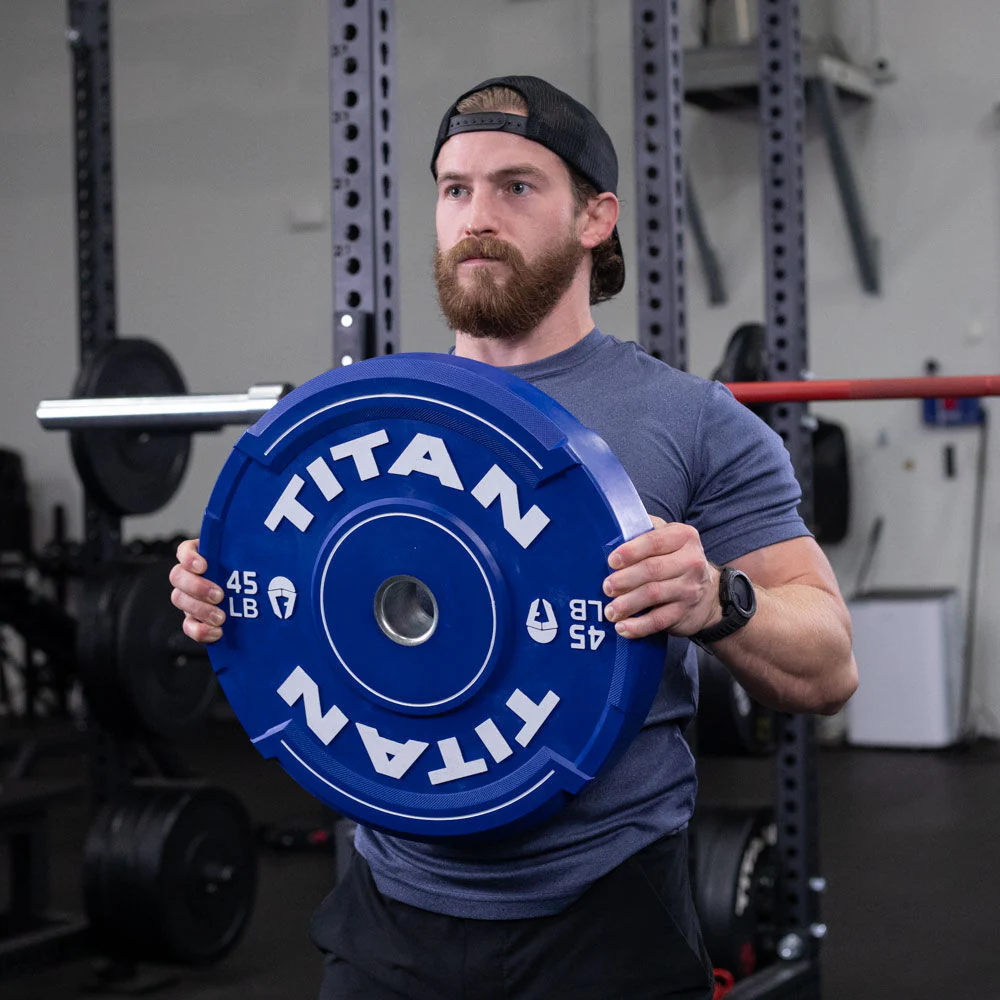 Scratch and Dent, 45 LB Single EZ-Grip Color Bumper Plate - Image 8