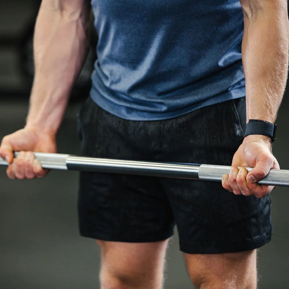 Scratch and Dent, 50 LB Straight Fixed Urethane Barbell - Image 5
