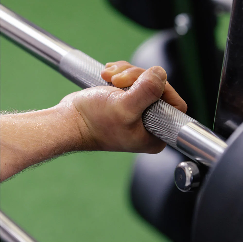 Scratch and Dent, 50 LB Straight Fixed Urethane Barbell - Image 6