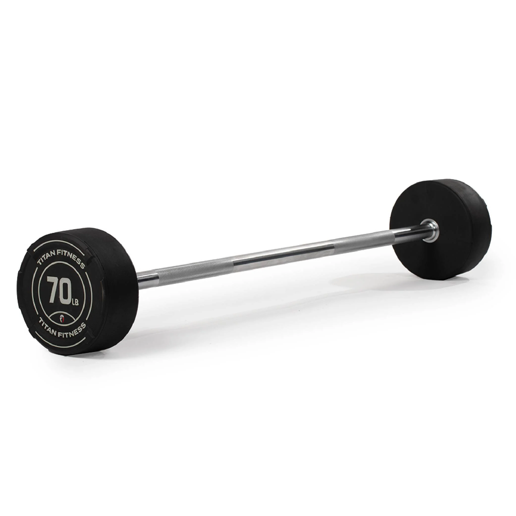 Scratch and Dent, 70 LB Straight Fixed Urethane Barbell