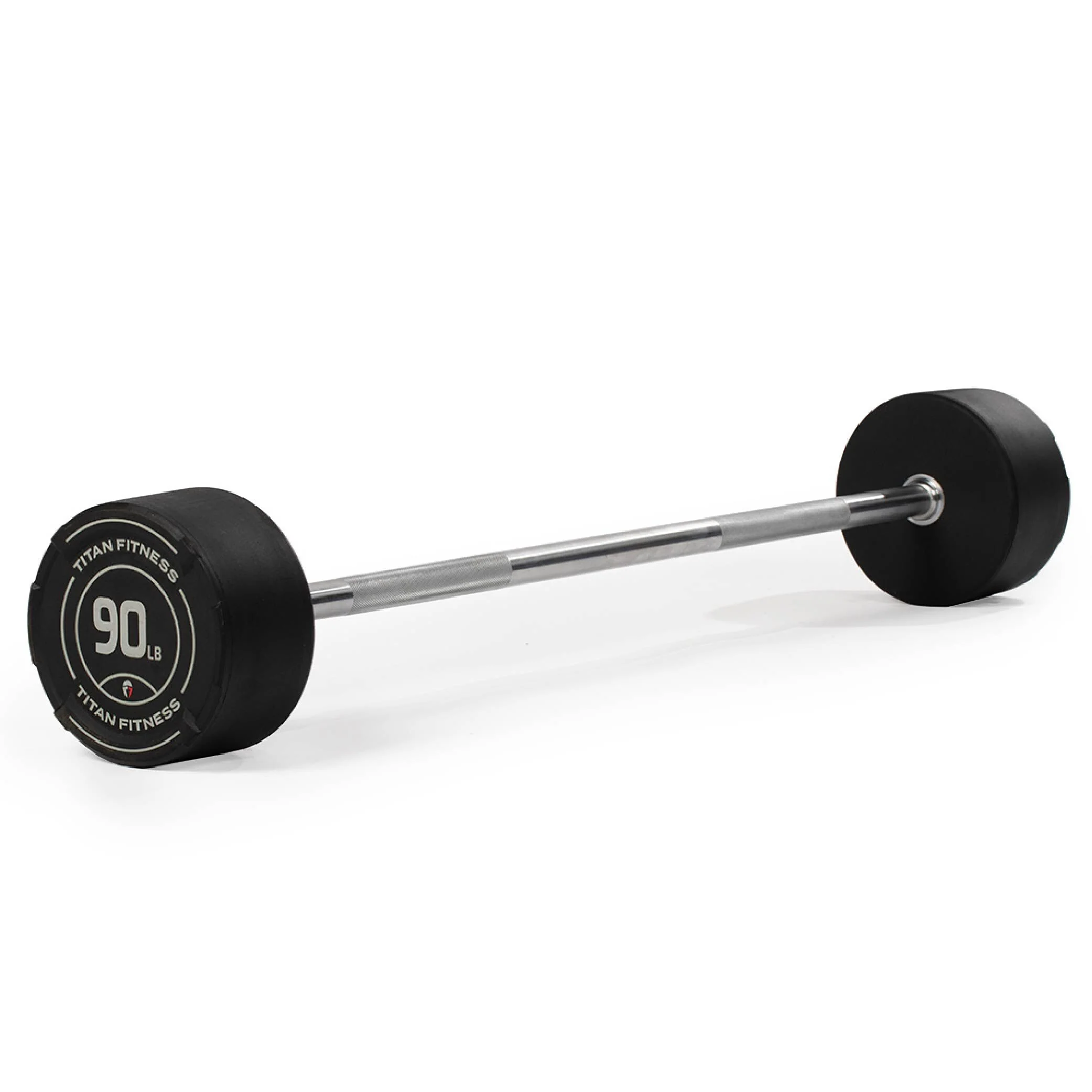 Scratch and Dent, 90 LB Straight Fixed Urethane Barbell