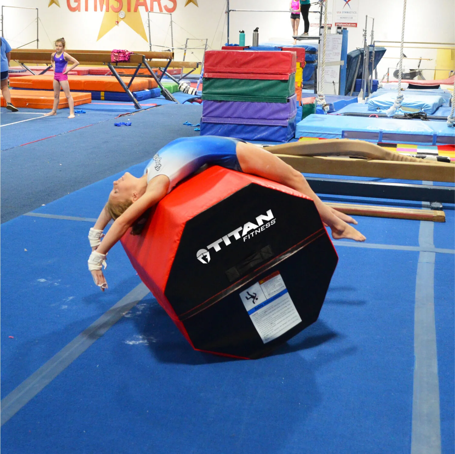 Scratch and Dent, Junior Gymnastic Large Octagon Style Tumbler Trainer - Image 4