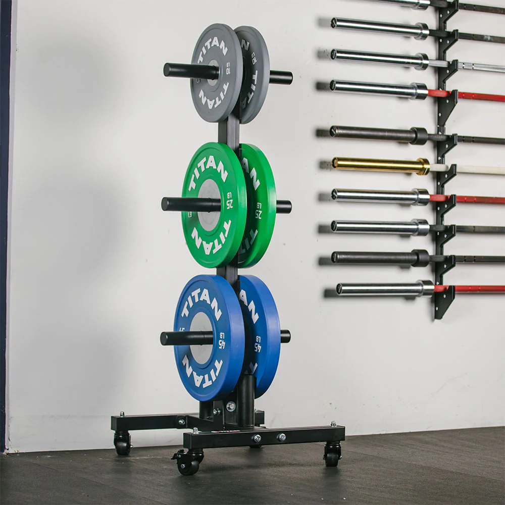 Scratch and Dent, Portable Weight Plate and Barbell Storage Tree - Image 3