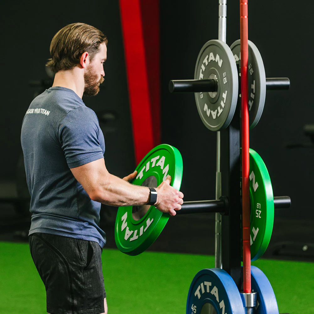 Scratch and Dent, Portable Weight Plate and Barbell Storage Tree - Image 4