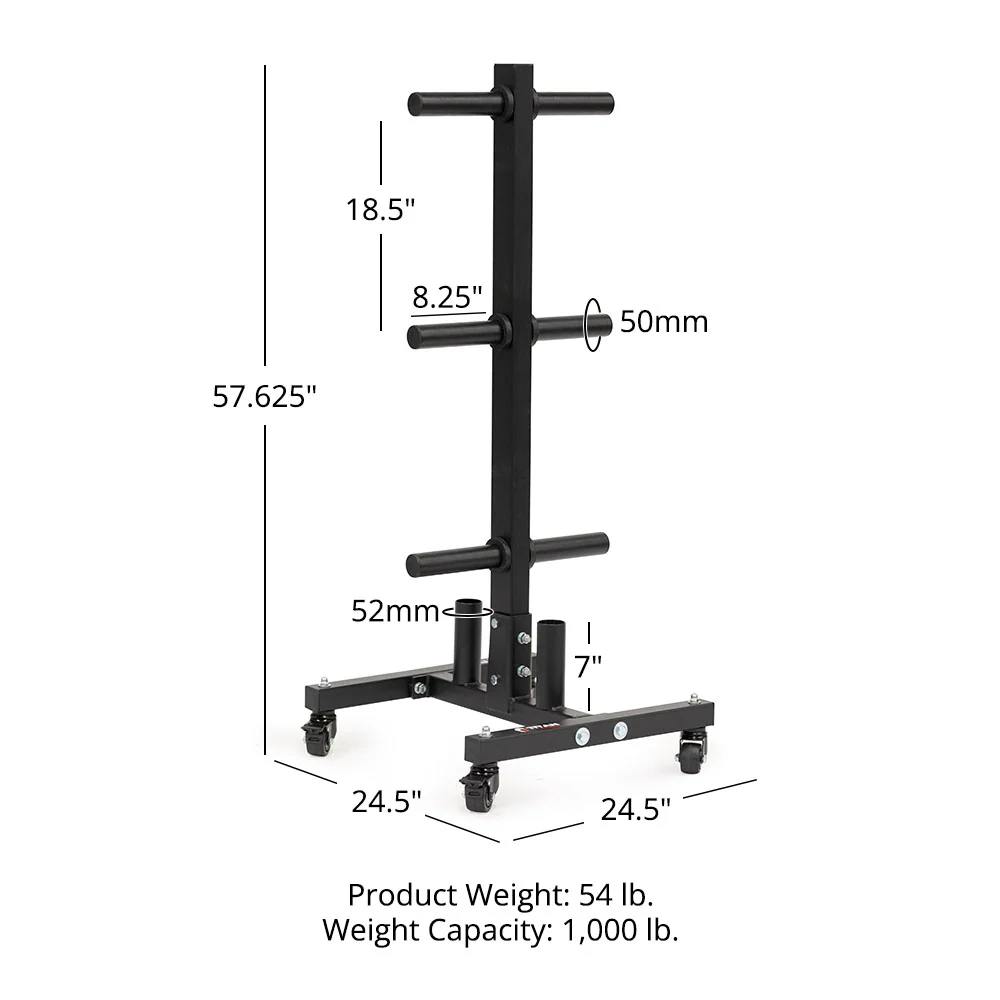 Scratch and Dent, Portable Weight Plate and Barbell Storage Tree - Image 8