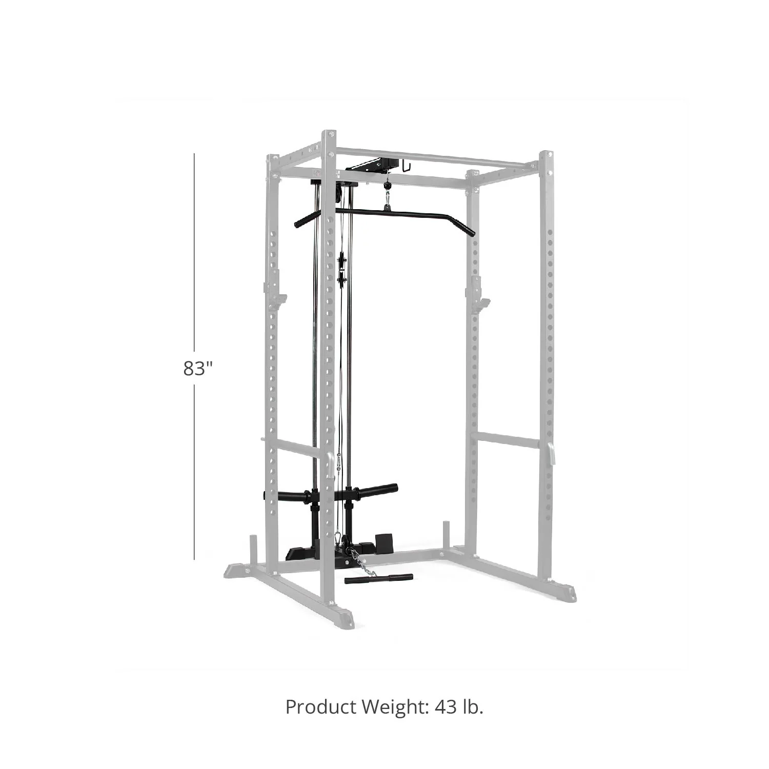 T-2 Series Lat Tower Power Rack Attachment - Image 22