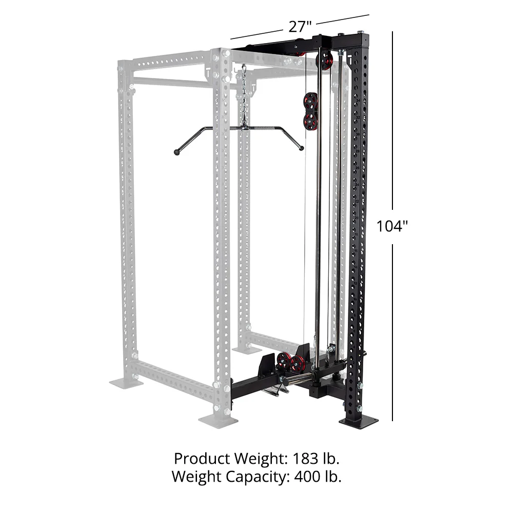 TITAN Series Lat Tower Power Rack Attachment - Image 48