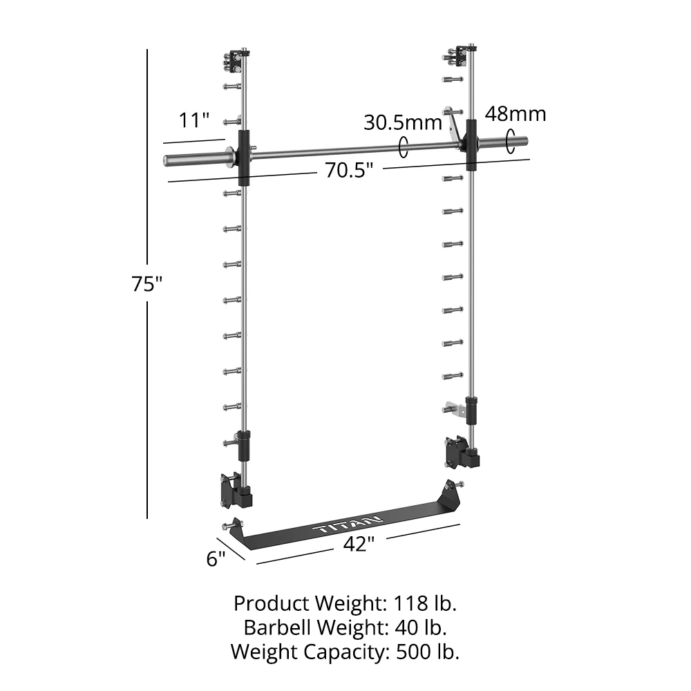TITAN Series Smith Machine Power Rack Attachment - Image 13