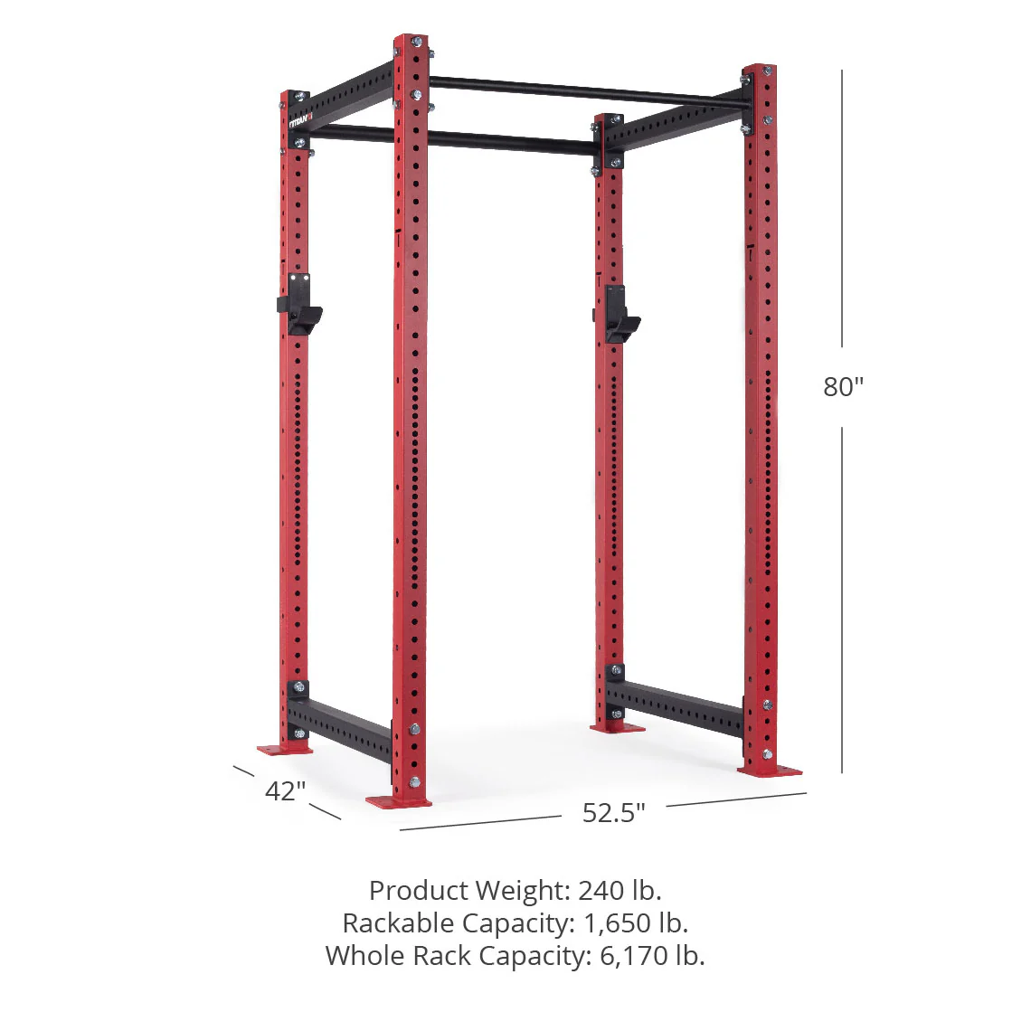 Scratch and Dent, X-3 Series Bolt Down Power Rack 80" 36" - Image 7
