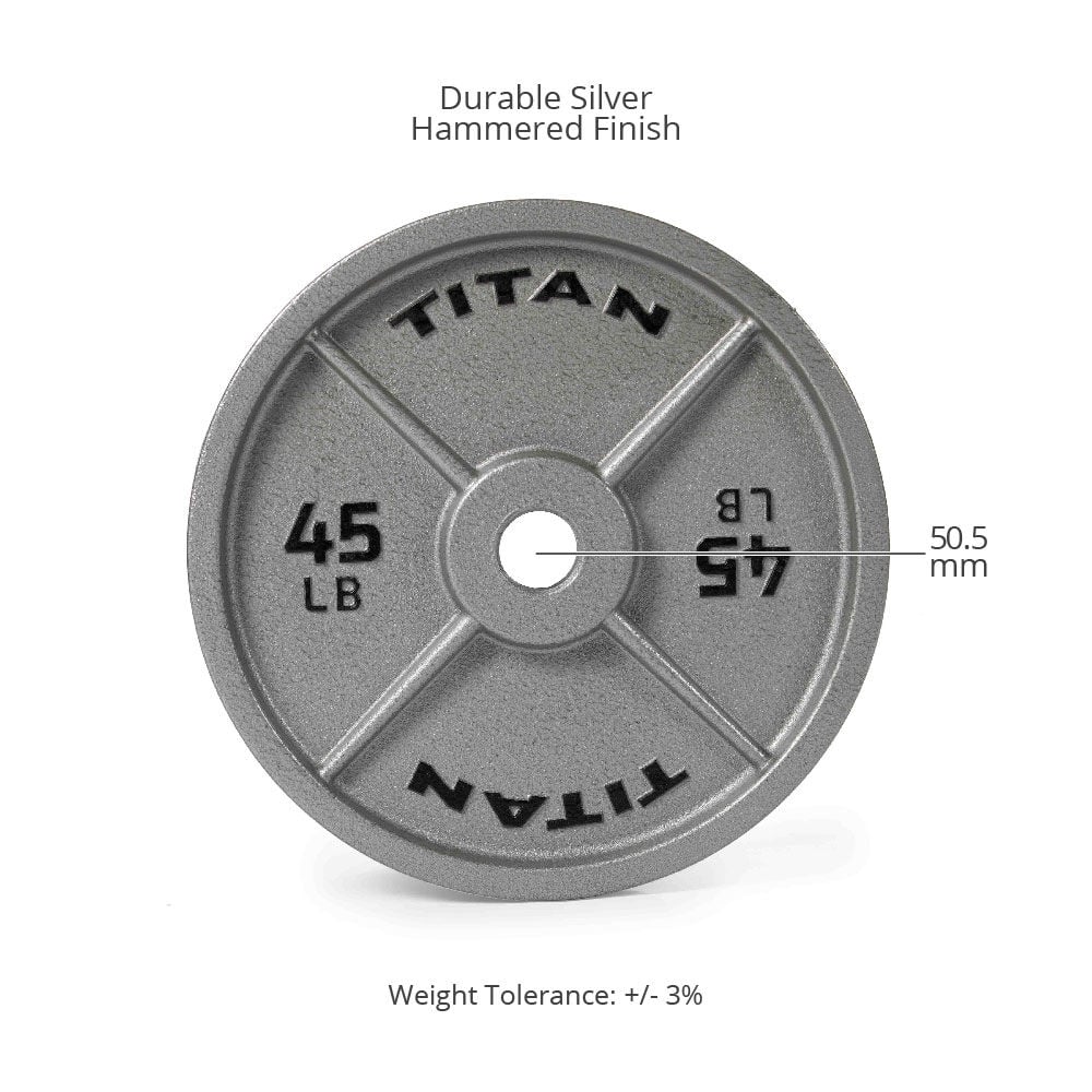 Scratch and Dent - 245 LB Set Cast Iron Olympic Plates - FINAL SALE - Image 2