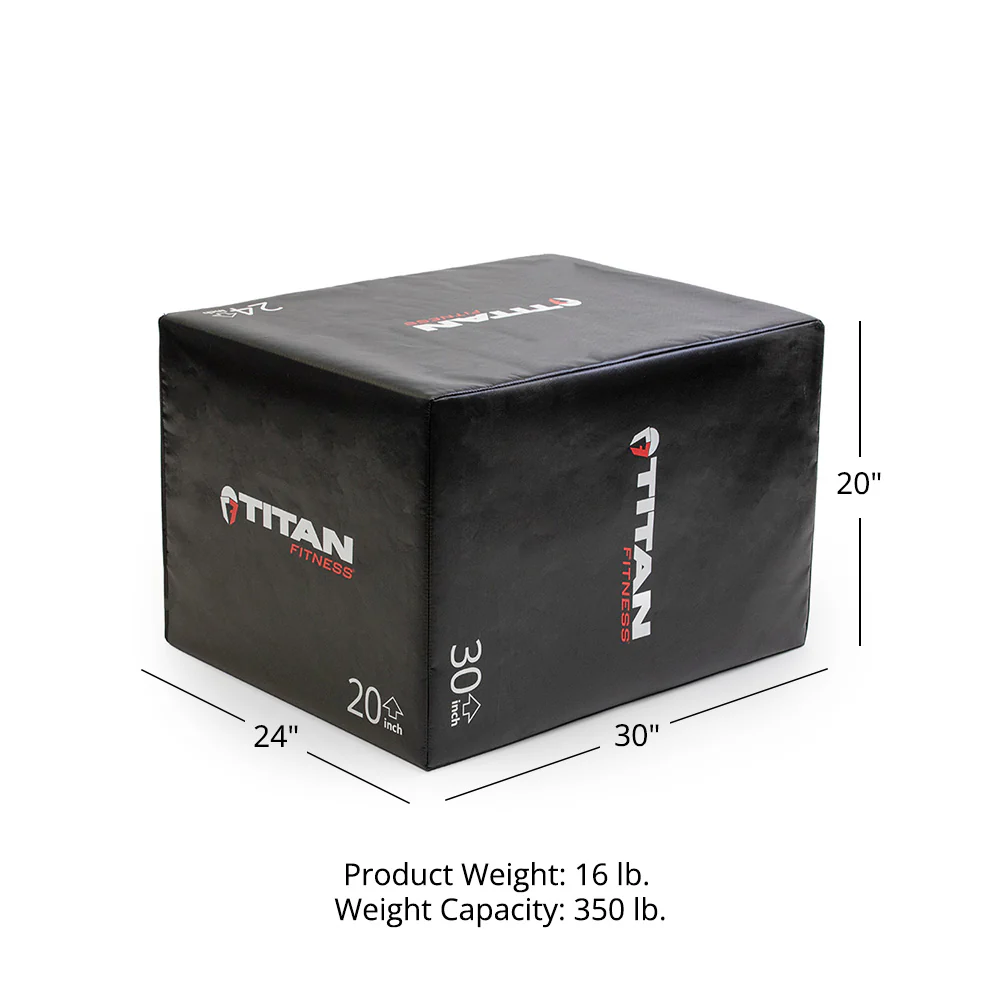 Scratch and Dent, 3-in-1 Soft Foam Plyometric Box – 20" x 24" x 30" - Image 2