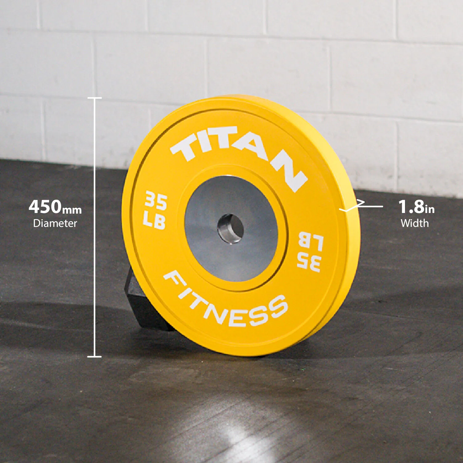 Scratch and Dent - Elite Olympic Bumper Plate | Color | 35 LB Single - FINAL SALE - Image 2