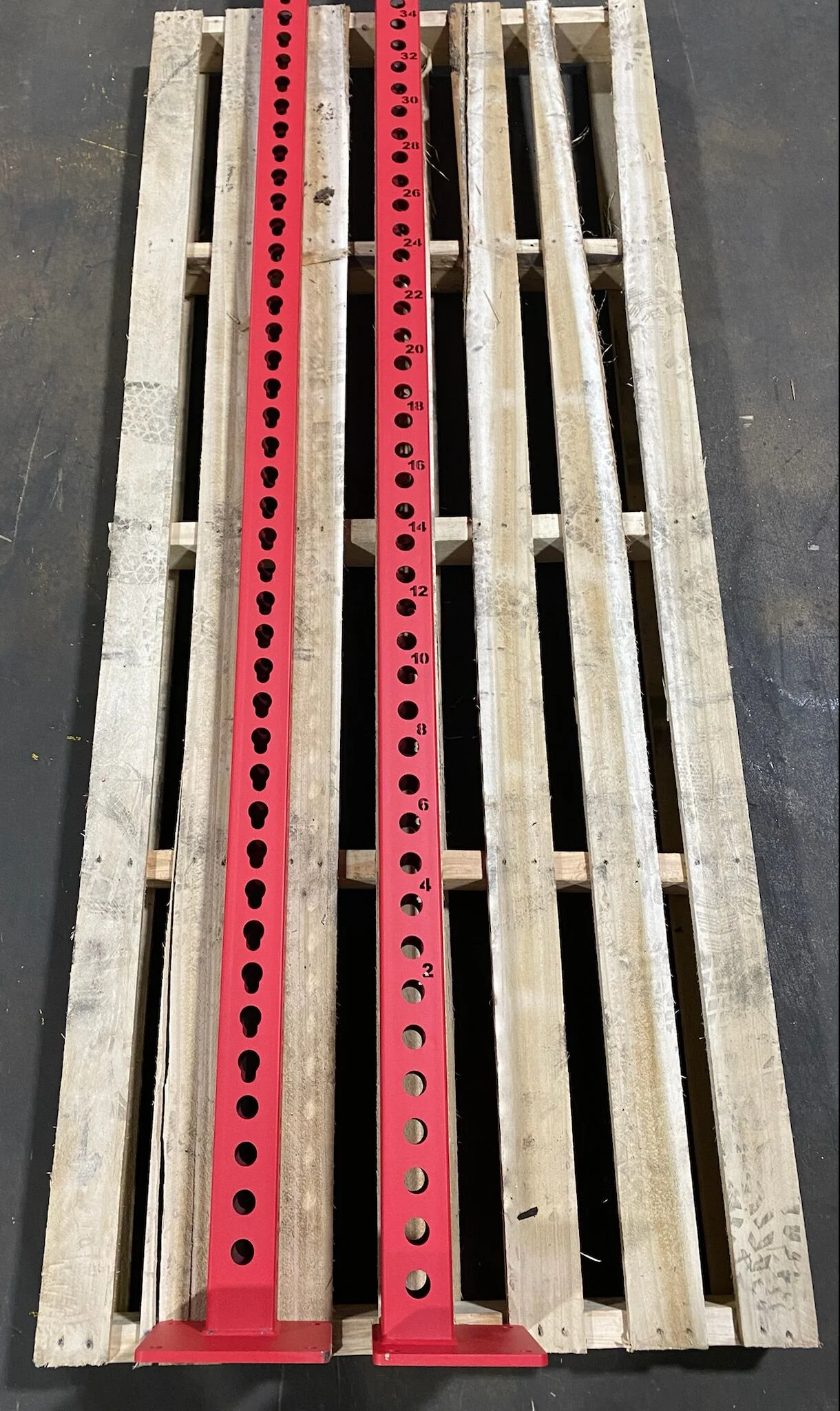Scratch and Dent - TITAN Series 90" Uprights - Red - FINAL SALE