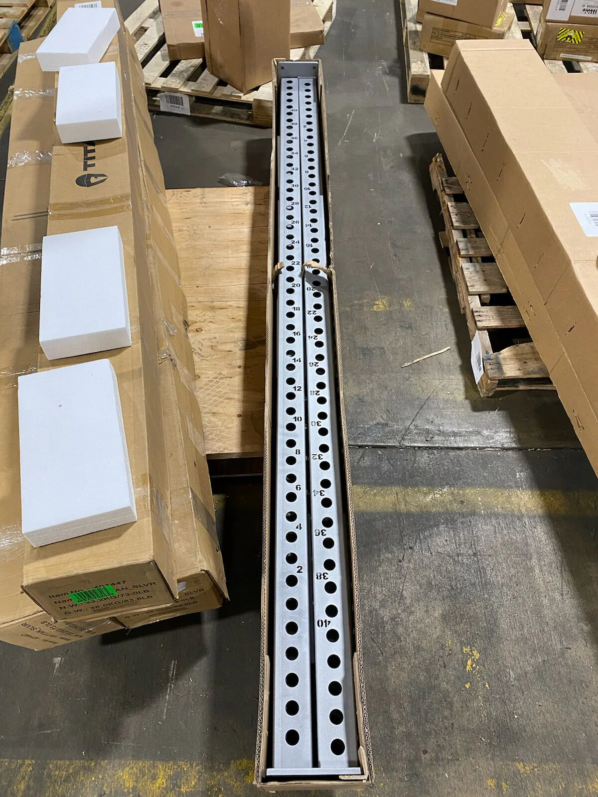 Scratch and Dent - TITAN Series 90" Uprights - Silver - FINAL SALE
