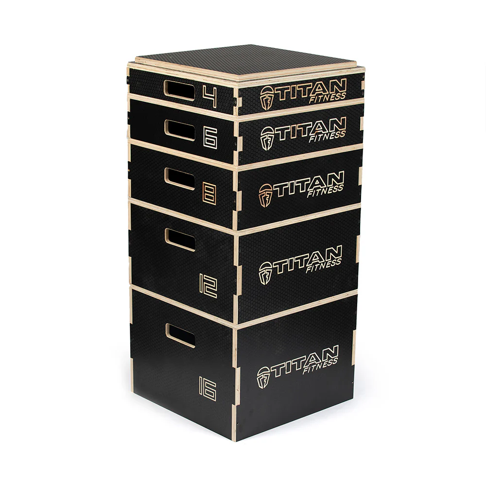 Stackable Wooden Plyometric Boxes