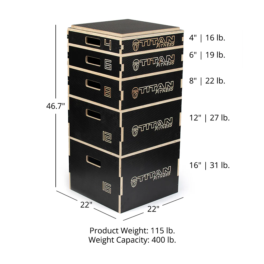 Stackable Wooden Plyometric Boxes - Image 9