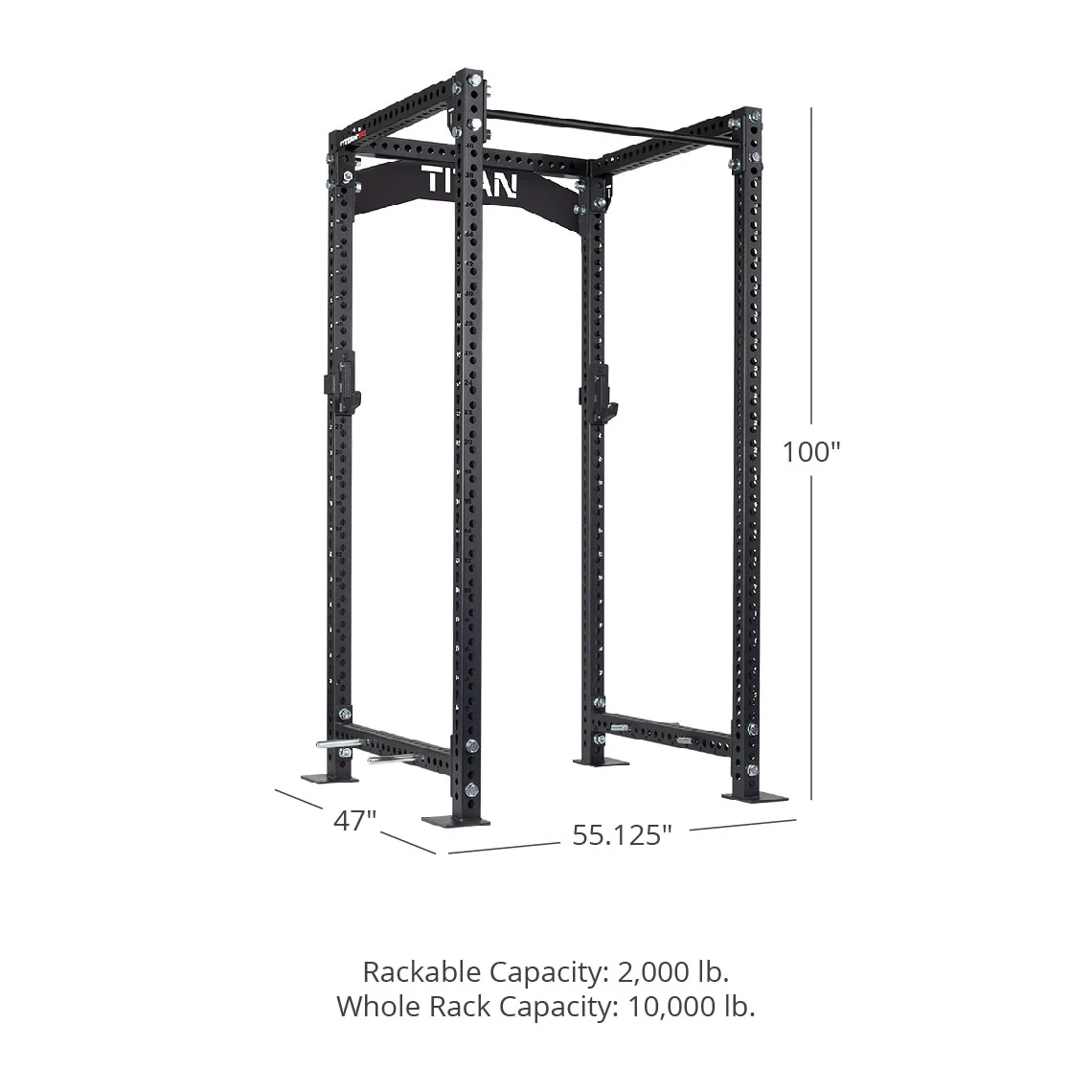 TITAN Series Power Rack 100" 36" - Image 186