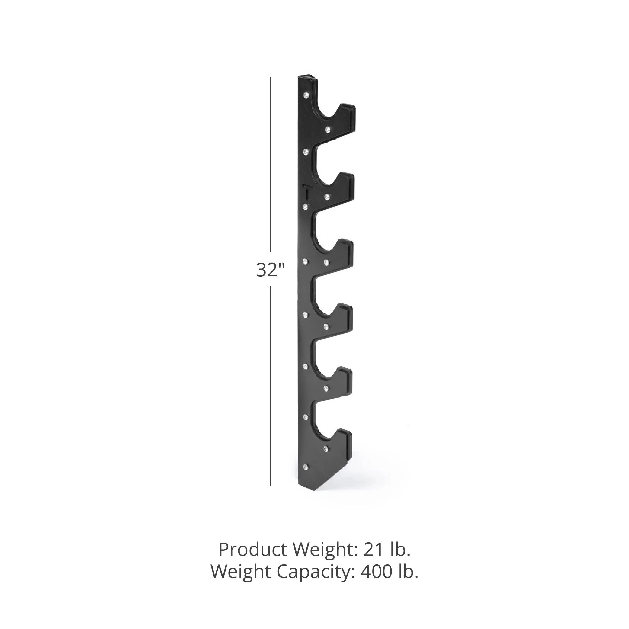 Wall Mounted 6 Barbell Rack - Image 5