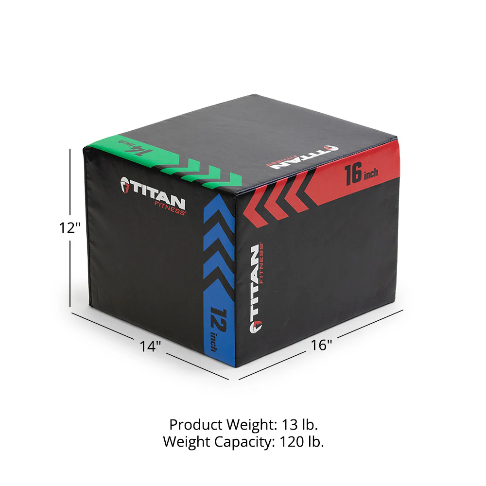 Youth 3-In-1 Heavy Foam Plyo Box – 12" x 14" x 16" - Image 6
